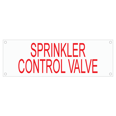 Sprinkler & Fire Suppression System Tags