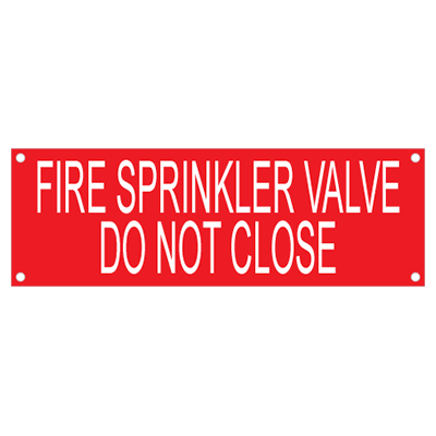 Sprinkler & Fire Suppression System Tags