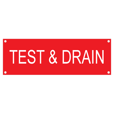 Sprinkler & Fire Suppression System Tags