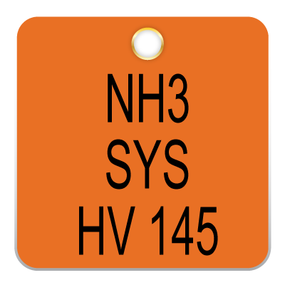 Ammonia Valve Tags