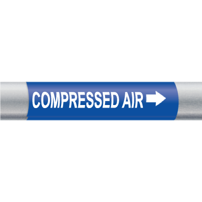 Wrap Around Markers for Small Pipes and Cables