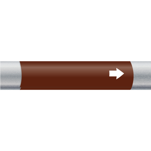 Wrap Around Markers for Small Pipes and Cables