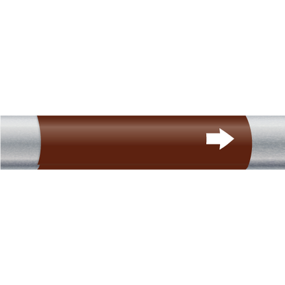 Wrap Around Markers for Small Pipes and Cables