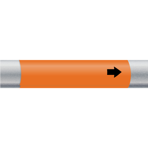 Wrap Around Markers for Small Pipes and Cables