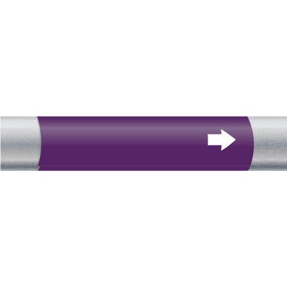 Wrap Around Markers for Small Pipes and Cables