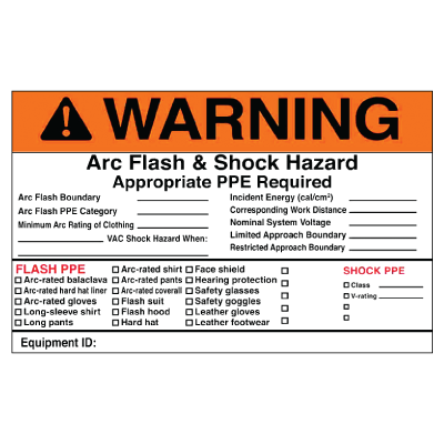 Arc Flash Labels