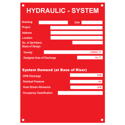 Hydraulic Signs